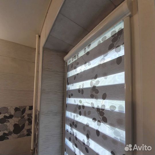 Рулонные шторы день ночь, зебра