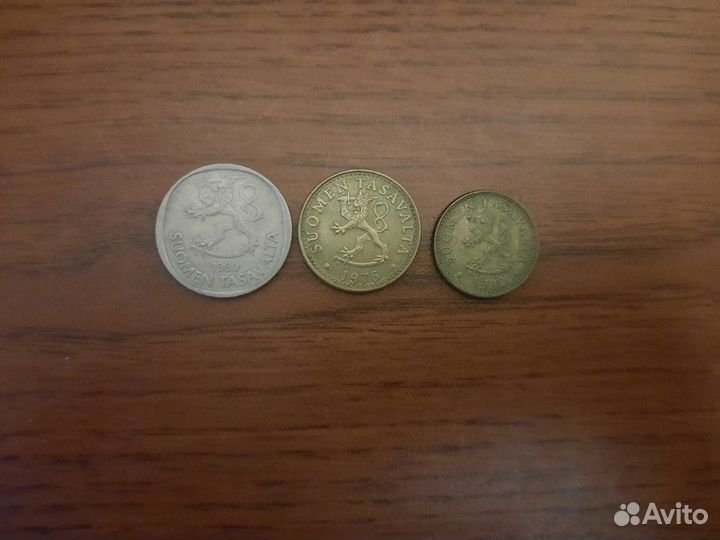 Монеты США Англии Италии Финляндии Бельгии