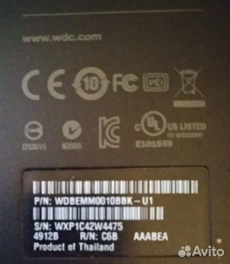 Переносной внешний жесткий диск hdd 1 tb(неиспр)