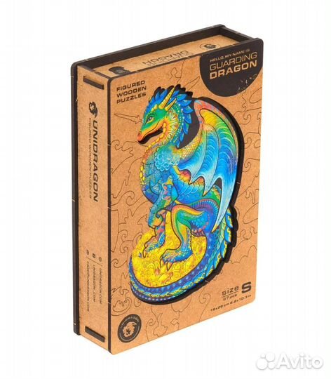 Фигурный пазл Unidragon, Оберегающий Дракон, разме