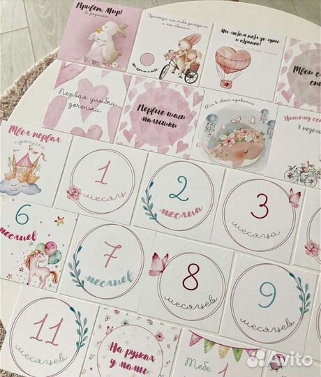 Карточки для новорождённого, фотосессия