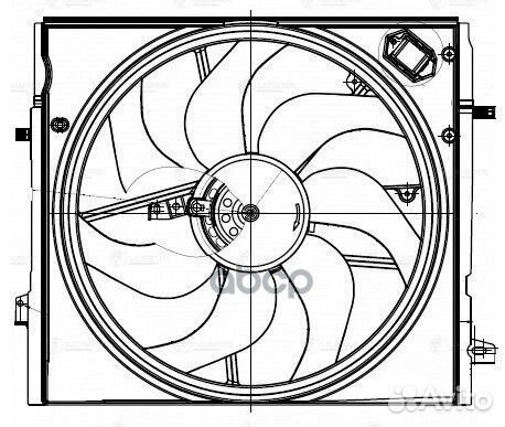 Вентилятор радиатора nissan qashqai 13- LFK 14EA