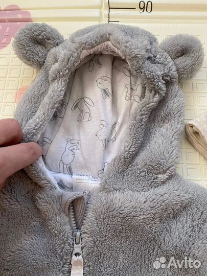Комбинезон плюшевый новый 62