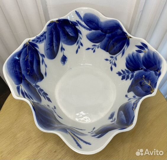 Фарфоровый салатник Пролетарий СССР