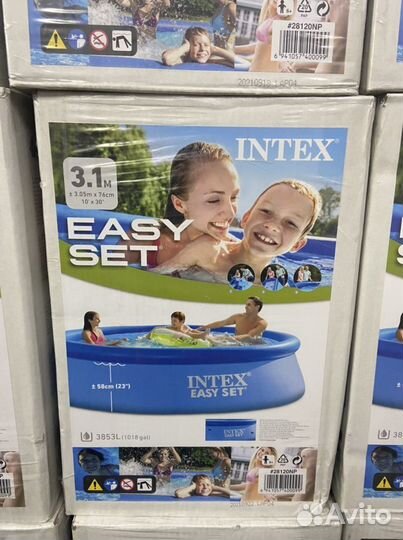 Надувной бассейн intex