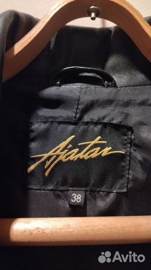 Кожаное пальто женское финское 46-48р