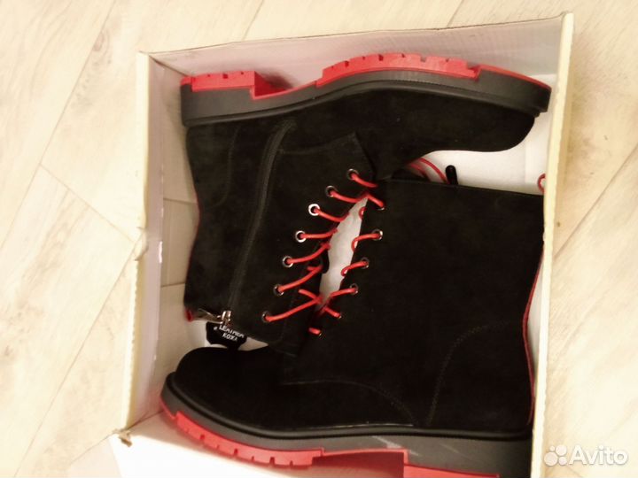 Ботинки натуральная замша 39-40