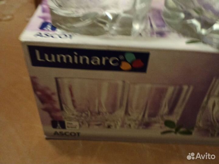 Новый набор стаканов luminarc 6 штук
