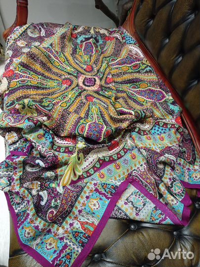 Платок шаль 130см шесть etro италия