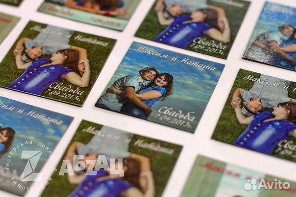 Свадебные магниты с Вашими фото