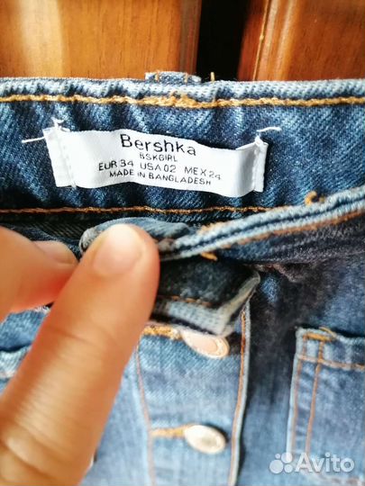 Джинсовая юбка bershka
