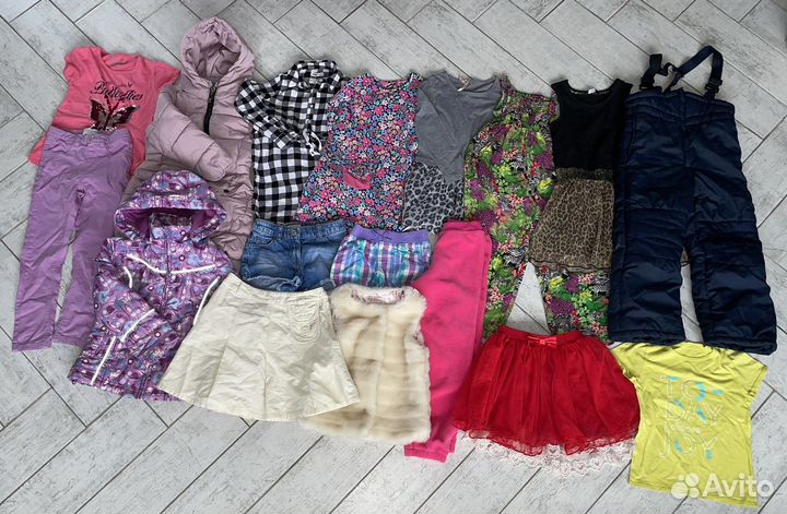 Одежда пакетом на девочку 110 116