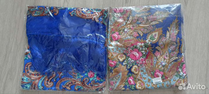 Платок в русском стиле 120 /120 см