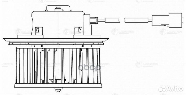 Э/вентилятор отоп. для а/м Daewoo Nexia New (08