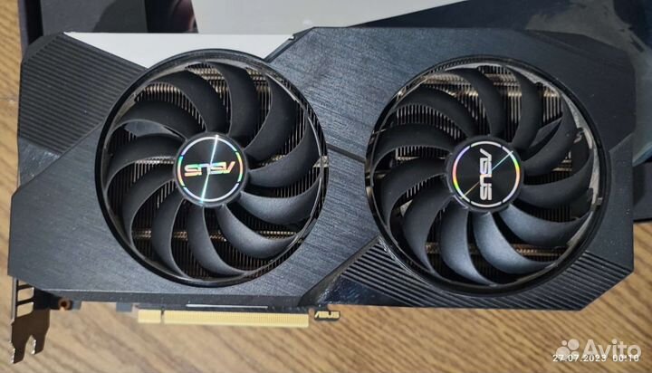 Видеокарта asus RTX 3070 dual