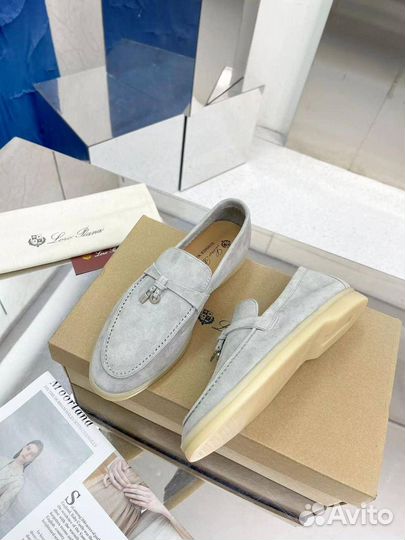 Лоферы Loro Piana натуральная замша