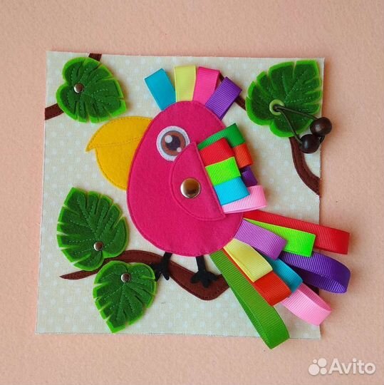 Развивающая кинижка - малышка из фетра