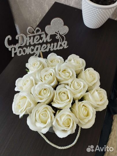 Букет из мыльных роз