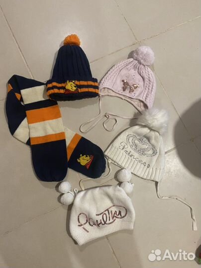 Шапка зима, шарф, берет