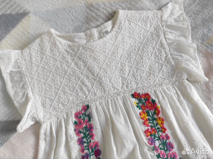 Платье для девочки zara 104 хлопок