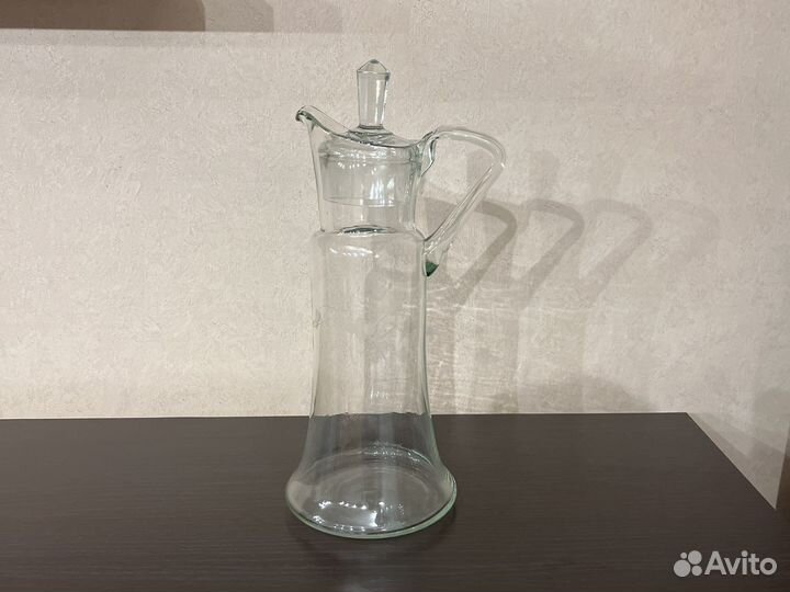 Графин (кувшин) с крышкой для воды и напитков СССР