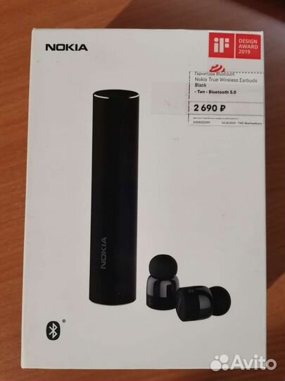 Беспроводные TWS Nokia BH-705 (новые, чек)