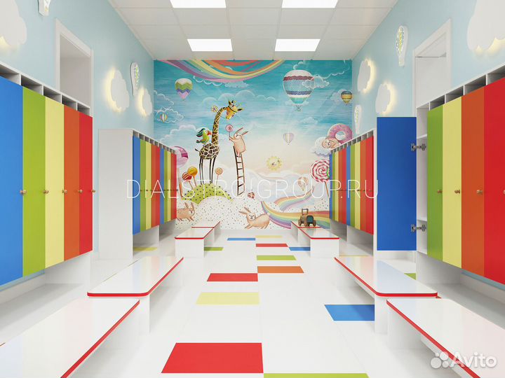 Детские шкафчики.Шкаф в раздевалку детского сада