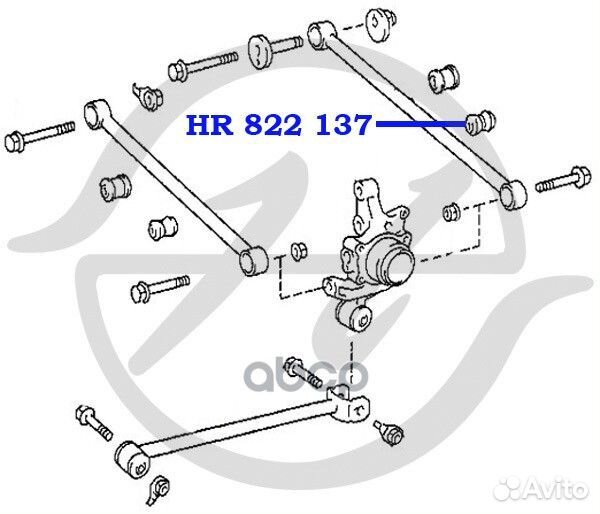 Сайл-блок попереч.тяги задн.подвески HR822137