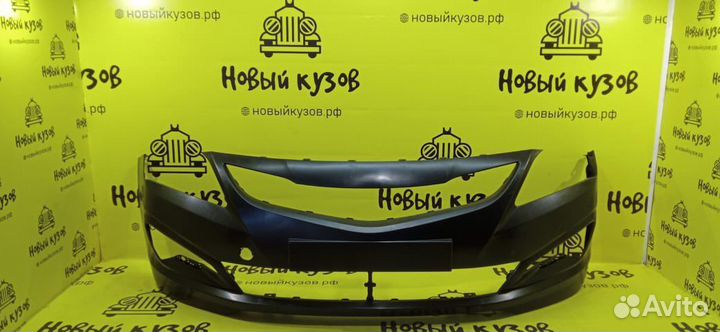 Бампер передний Hyundai Solaris рестайл 14-17