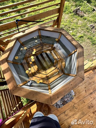 Банный чан на дровах