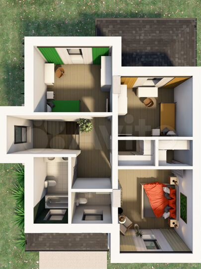 Коттедж 168 м² на участке 5,6 сот.