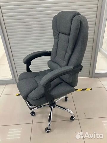 Компьютерное кресло для начальника тканевое