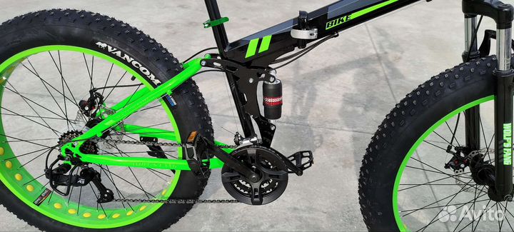 Фэтбайк складной двухподвес 26*4