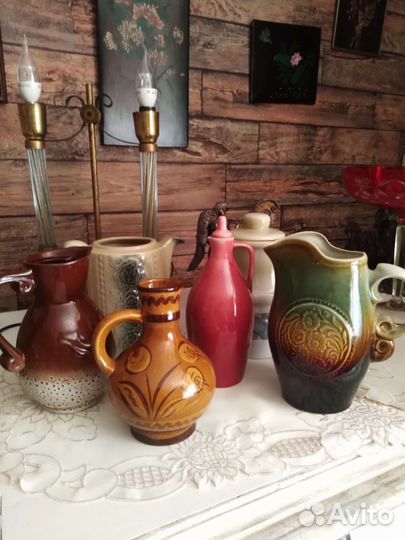 Кувшины штофы керамика СССР винтаж