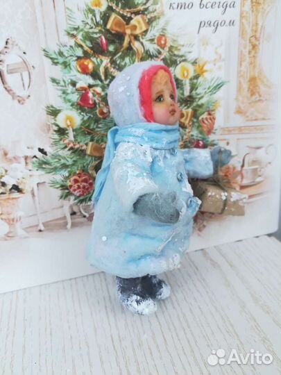 Ватные елочные игрушки новые