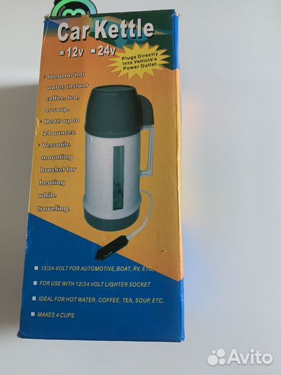 Кофеварка - чайник 0.6 л 12 в для атомобиля