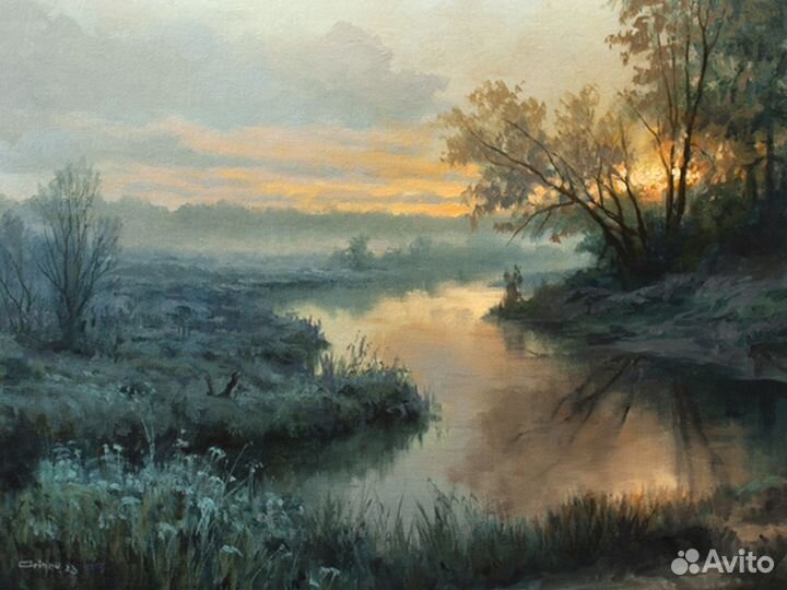 Картина маслом на холсте пейзаж