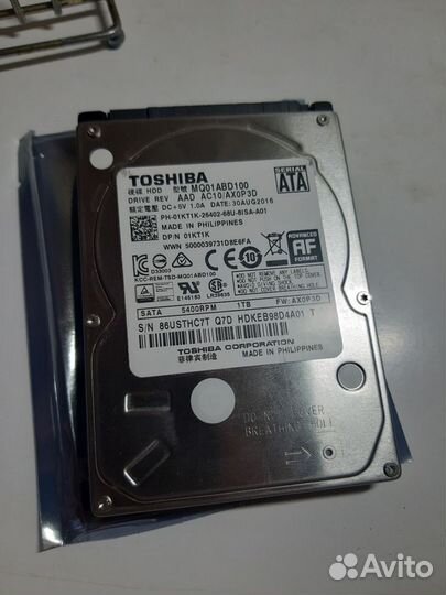 Toshiba 1tb (1000GB) жёсткий диск 2,5