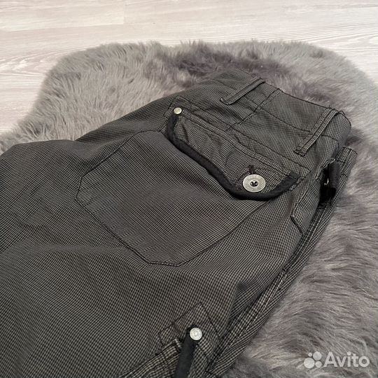 Брюки карго женские Esprit в клеточку 32