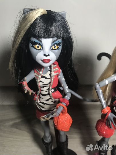 Кукла монстер хай две кошки базовые