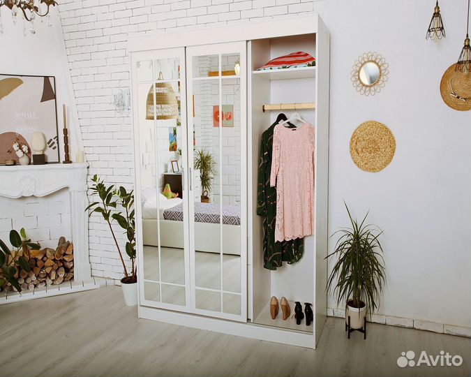 Шкаф-купе белый новый
