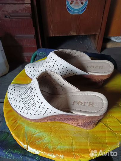 Шлепанцы женские натуральная кожа