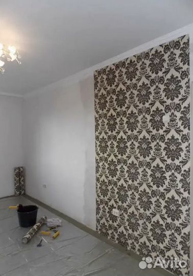 Поклейка обоев