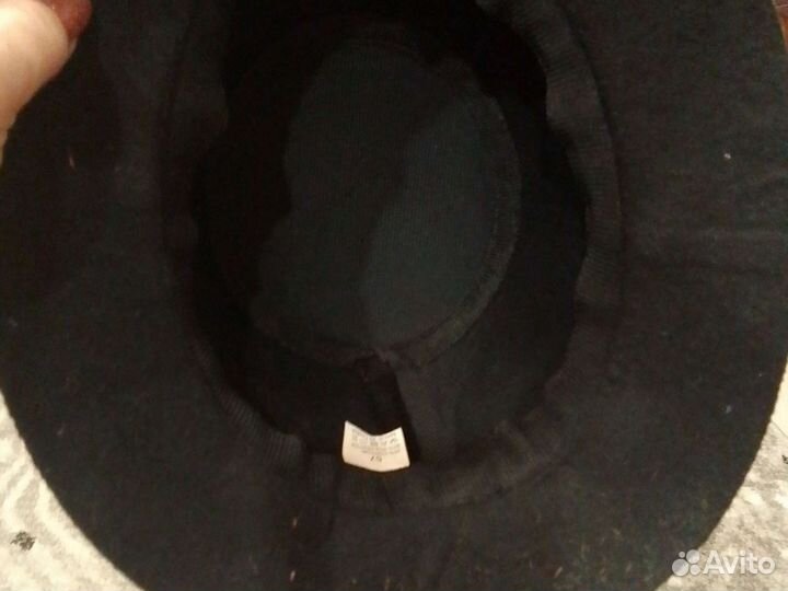 Шляпа фетровая женская черная