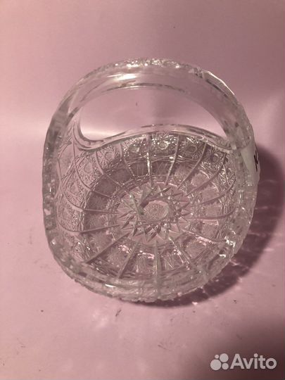 Хрустальная ваза конфетница чехия