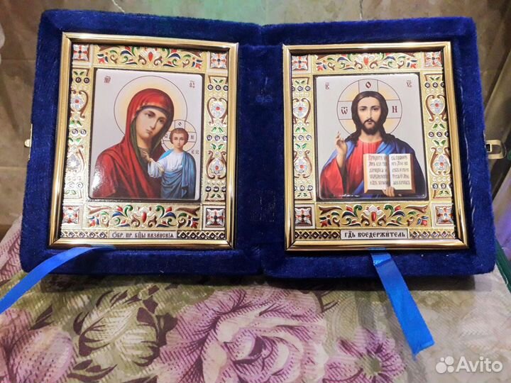 Складень икона новая в профиле много всего