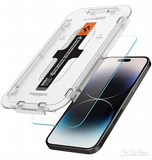 Защитное стекло Spigen Glas.tR EZ Fit 2 Pack