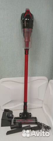 Пылесос Kitfort KT-517-1, красно-черный