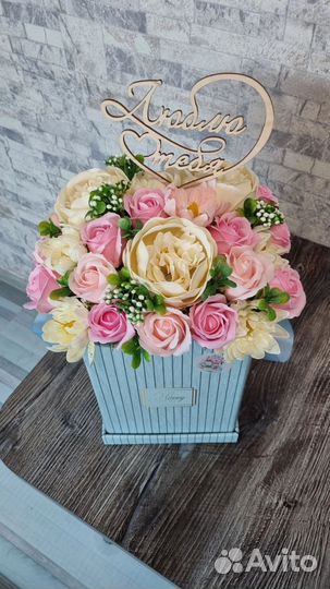 Композиции из мыльных цветов