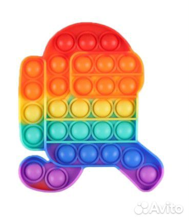 Радуга.Вечная пупырка антистресс Pop it